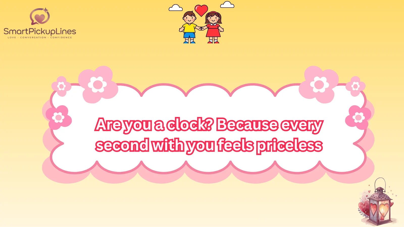 Clock Pick Up Lines